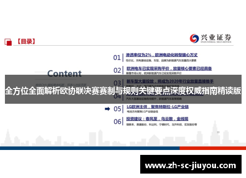 全方位全面解析欧协联决赛赛制与规则关键要点深度权威指南精读版