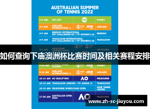 如何查询下庙澳洲杯比赛时间及相关赛程安排